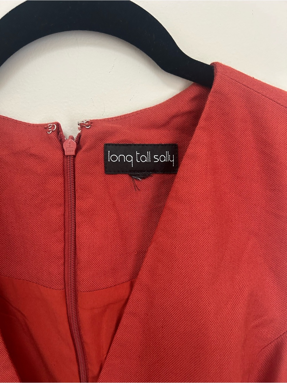 long tall sally Rust Red Sleeveless Wrap-Front Midi A-Line Dress - Picture 3 of 6